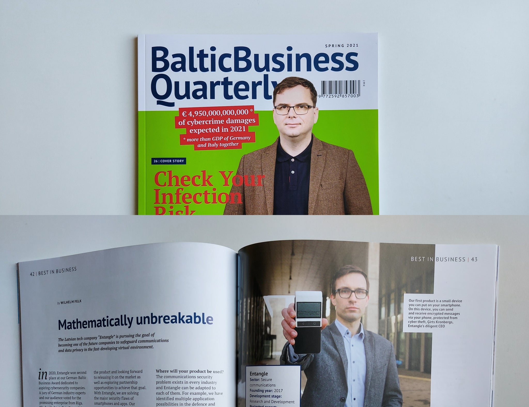 Entangle interview in Baltic Business Quarterly